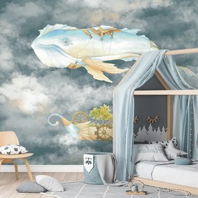 Gario Fotótapéta Repülo bálna és hajó éjjel Anyag: Vlies, Méret: 400 x 280 cm
