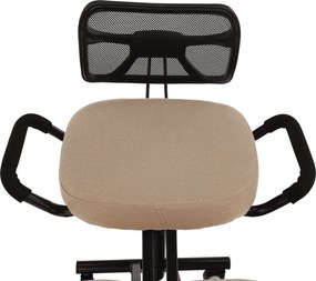 Ergonomikus zsámoly, bézs/fekete, RUFUS