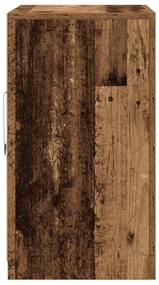 LED világítással ellátott oldalszekrény, öreg fa 60,5x37x67 cm