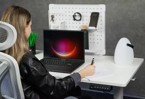 Elektromosan állítható magasságú íróasztal ülő-/állómunkához 120x60 cm fehér Levano Control+
