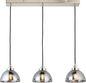 ENDON 100047 CASPA Többágú Függesztett Lámpa Tükör, Nikkel E14 IP20