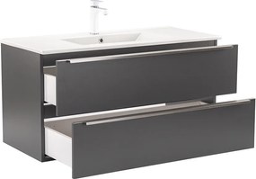 Vario Trim 100 alsó szekrény mosdóval antracit-antracit