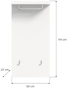 Prego fali fogas panellel fehér