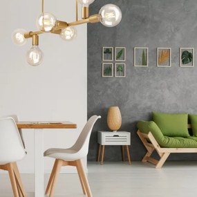 ASTRID mennyezeti lámpa 6xE27/60W/230V arany színben