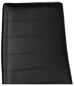 Étkezőasztal szett 4 db kárpitozott szék üveg asztallap fekete BC FUR-138-258-BLACK