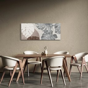 Kép - Design levelekkel (120x50 cm)