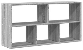 szürke sonoma színű szerelt fa fali polc 100 x 25 x 50 cm