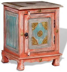 Narancssárga tömör mangófa éjjeliszekrény