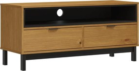 vidaXL FLAM tömör fenyőfa TV-szekrény 110 x 40 x 50 cm