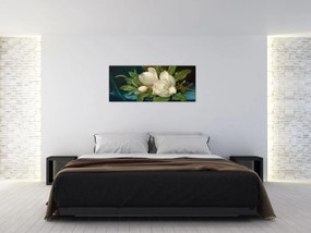 Kép - Martin Johnson Heade, Giant Magnolias on a Blue Velvet Cloth, reprodukciók (120x50 cm)