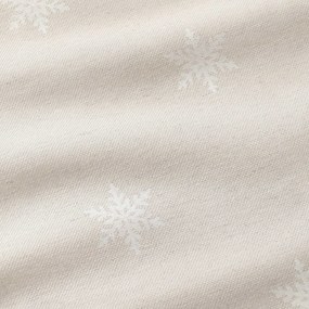 Goldea karácsonyi párnahuzat natura - hópelyhek természetes alapon 40 x 40 cm