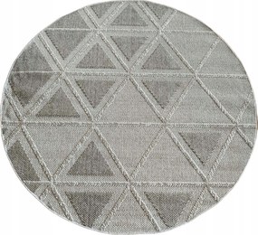 Kerek szőnyeg 160cm zsinóros hurok,külső-belső lapos