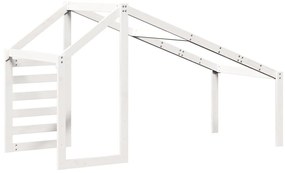 fehér tömör fenyőfa gyerekágytető 198 x 87 x 113 cm