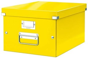 Doboz, A4 méret, LEITZ Click&amp;Store, sárga (E60440016)