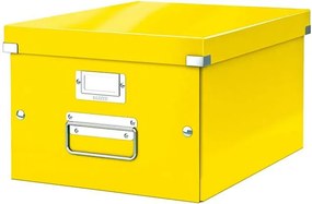 Doboz, A4 méret, LEITZ Click&Store, sárga (E60440016)