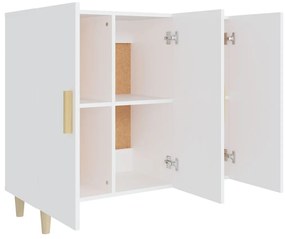 fehér szerelt fa tálalószekrény 90 x 34 x 80 cm