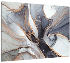 Kép - Szürke márvány (üvegen) (70x50 cm)