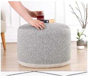 Világosszürke puff Cedre – Artie