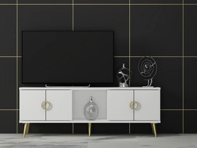 TV asztal/szekrény Tesobu (fehér) . Akció -21%. 1095208