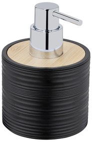 Fekete műanyag szappanadagoló 350 ml Lyon – Allstar