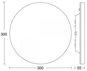 Steinel 068424 - LED mennyezeti lámpa s BASIC érzékelővel, 230V, 4000K, IP40
