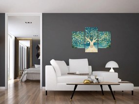 Kép – Mágikus fa spirálokkal (90x60 cm)