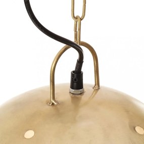 kerek sárgaréz ipari függőlámpa 25 W 42 cm E27