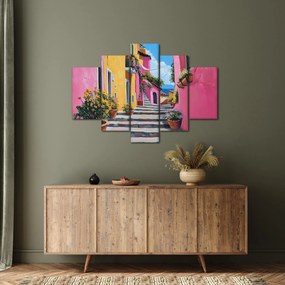 Kép - Rózsaszín sikátor (150x105 cm)