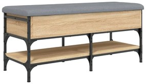 sonoma tölgy színű szerelt fa cipőpolc 102x42x45 cm