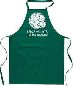 Konyhai Kötény zöld Nagymama Nem Kérdezi Ajándék FA_442_z