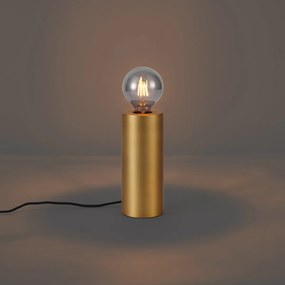 Modern asztali lámpa sárgaréz 24 cm - Cylinder