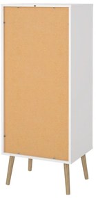Fehér magas komód 50x120 cm Bodo – Tvilum