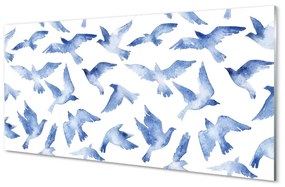 Üvegképek festett madarak 120x60cm