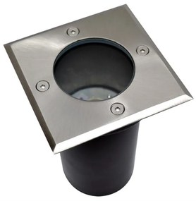 Kültéri 1xGU10/35W/230V IP44 matt króm lámpatest