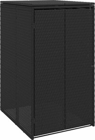 vidaXL Kuka Doboz Fekete 65 x 80 x 115 cm Polietilén