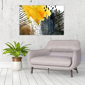 Kép - Absztrakt akvarell (90x60 cm)