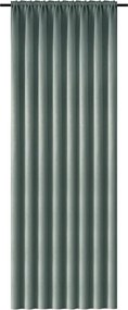 Függöny OXFORD 140x270 cm, szürkészöld Felfüggesztés: Hullámos sínszalag
