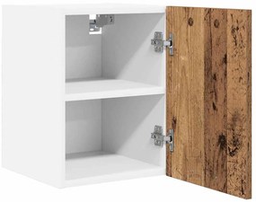 Függő szekrény Riga 2 pcs Régi fa és fehér 30 x 31 x 40 cm