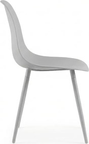 Étkezőszék OSAKA műanyag, világosszürke
