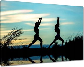 Vászonkép 100x70 Reggeli jóga