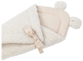 Krémszínű sherpa babapólya 35x65 cm – Meowbaby