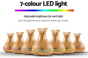 Fa Hatású Óriás Aromaterápiás Párologtató 22 cm Aroma Diffúzor 500 ml