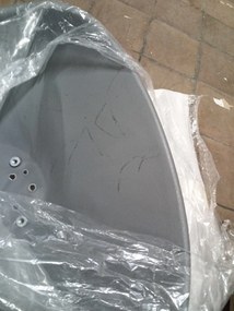 AKCIÓ Sötétszürke BALI MARK szék fekete lábakkal II. osztály