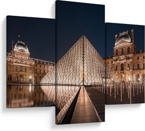Kép - Louvre éjjel (90x60 cm)