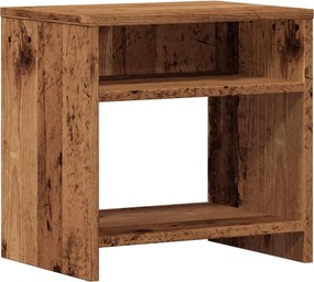 vidaXL antik fa színű szerelt fa éjjeliszekrény 40 x 30 x 40 cm