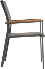 Kerti fém szék egymásra rakható antarcit