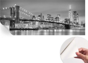 Öntapadós tapéta Divatos 3D fali ragasztóval Híd metropolisz 250x104 cm