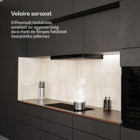 Klarstein Velaire indukciós főzőlap, elegáns, minimalista, erőteljes, 4 főzőzóna, 7000 W, 90 cm