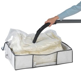 Vacuum Soft Box vákuumtáska, Wenko, 65x50x15 cm, polipropilén / polietilén, fehér