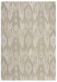 Bézs kézi szövésű gyapjú szőnyeg 160x230 cm Dion Ikat – Flair Rugs